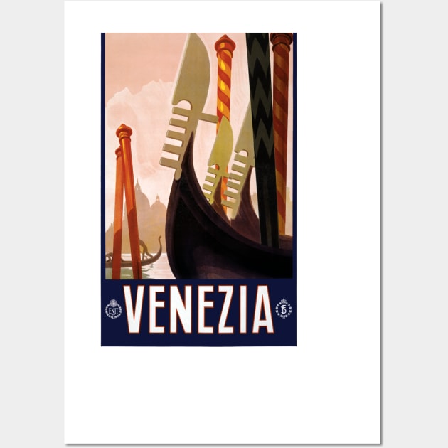 Vintage Travel Poster Italy Venice Venezia Wall Art by vintagetreasure